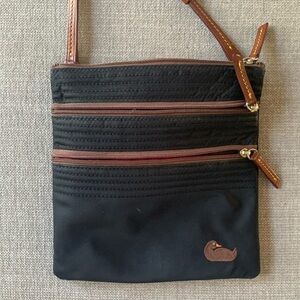 Dooney and Bourke 3 zipper crossbody bag